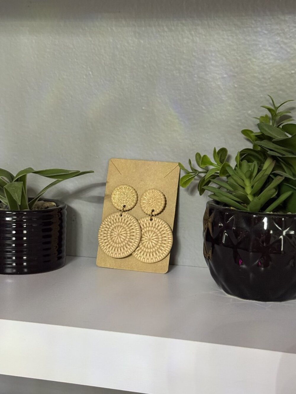 Tan Earrings From My Small Business